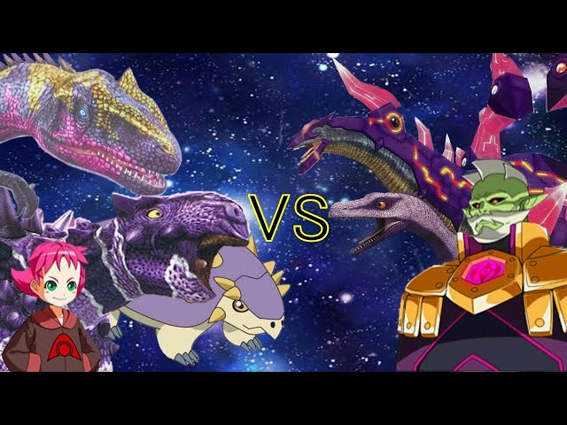 恐竜キング 】超アクトアロサウルス&スーパーサイカ 決戦！！首領