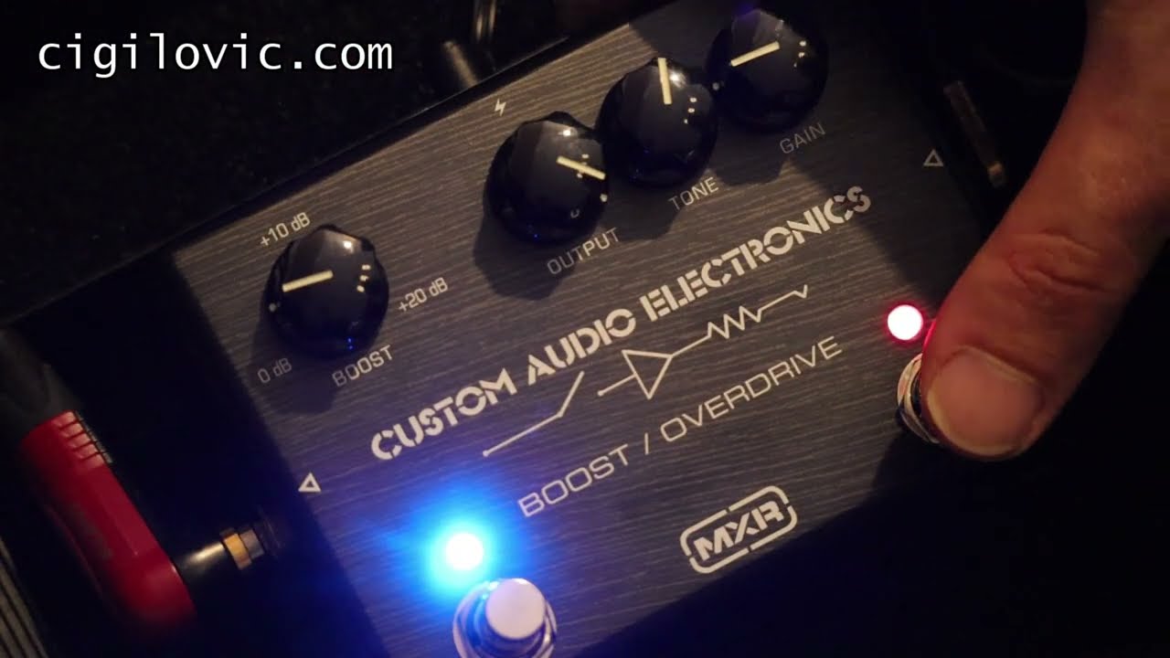 MXR CAE Boost Overdrive Sound Demo (MC402) (no talking) - YouTube
