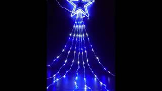 コロナ産業 LEDドレープライトトップスター6m（白・青）LD6WB