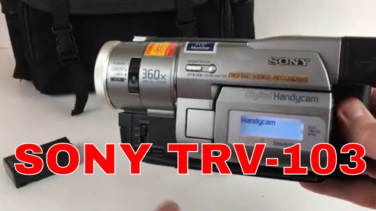 Sony DCR-TRV-103 Handycam Camcorder with Nightshot eBay demo - YouTube