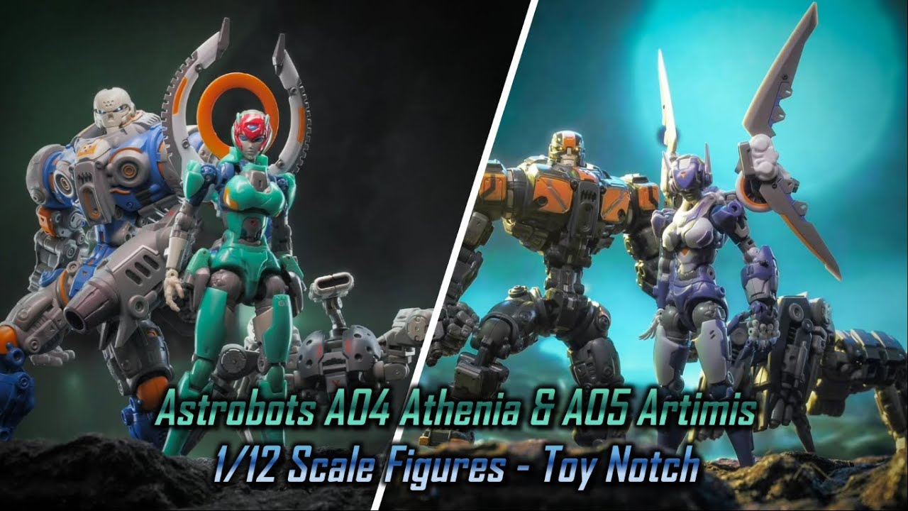 Astrobots A04 Athenia & A05 Artimis - 1/12 Scale Figures - Toy