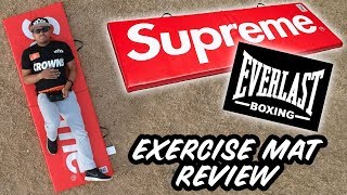 SUPREME x EVERLAST MAT REVIEW! - YouTube