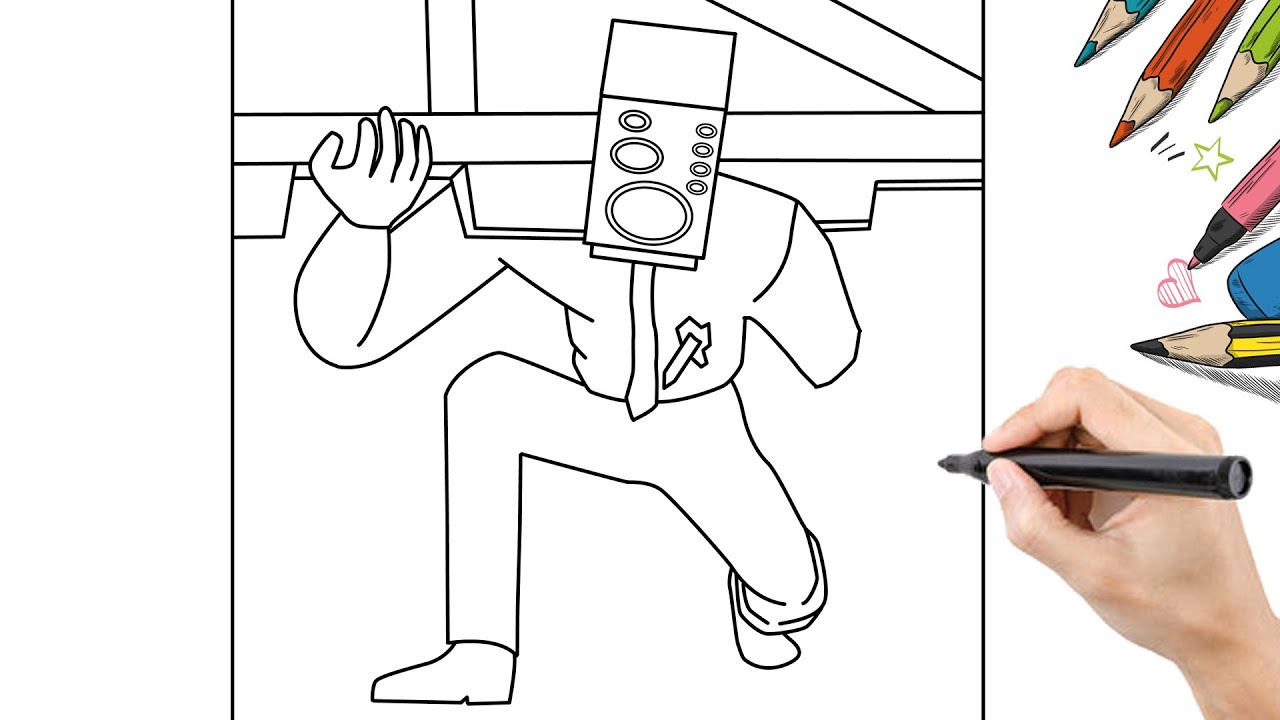 簡単に描く悲しいシーン大スピーカーマン スキビディトイレ67パート4