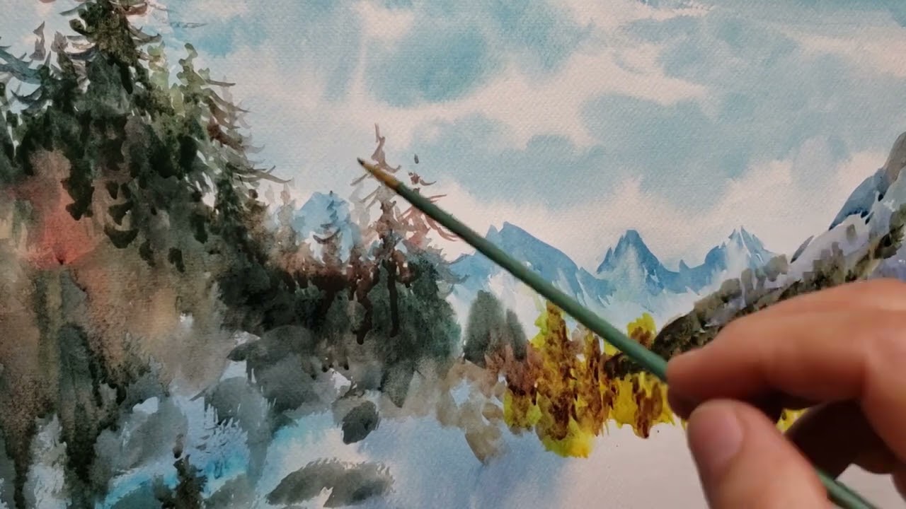 癒しの水彩画1127 sunset 癒しの水彩画1127 sunset 癒しの水彩画1127