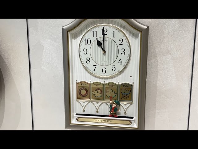 当時の最新鋭？SEIKOからくり時計「ウェザーウィンドウ」（RE520S