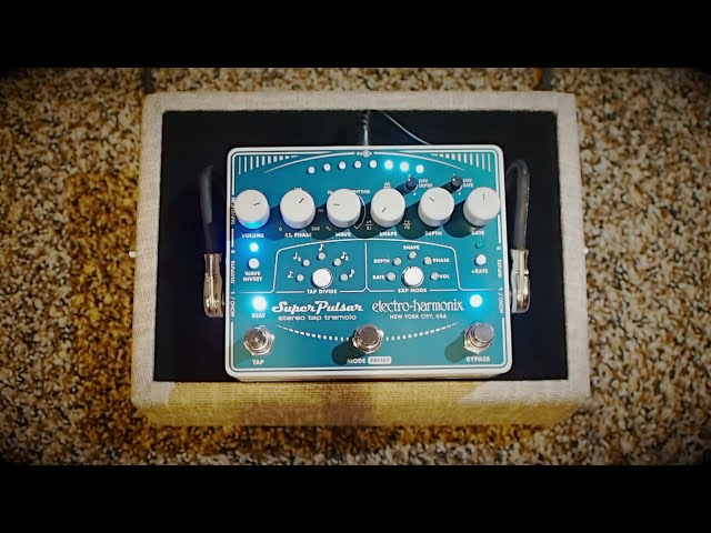 Electro-Harmonix Super Pulsar Stereo Tap Tremolo - YouTube