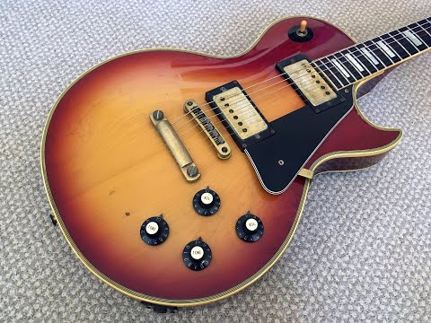 Medium Rare Guitar Show : 1976 Greco EGC1000 Les Paul Custom - YouTube