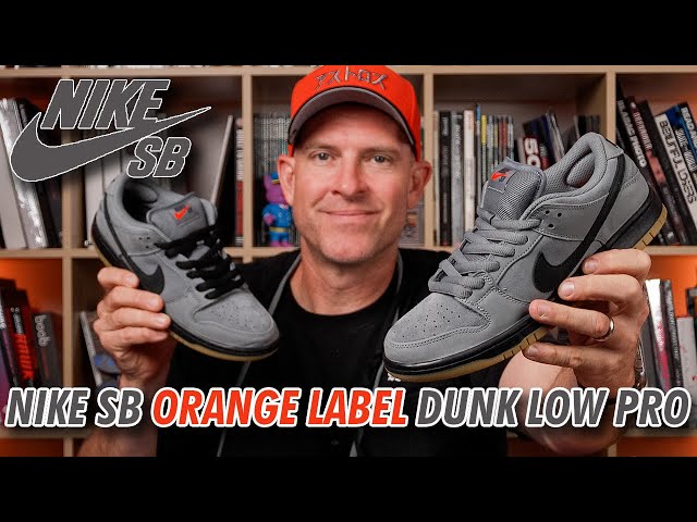 Nike SB Dunk Low Pro 'Cool Grey' | Orange Label First Look - YouTube