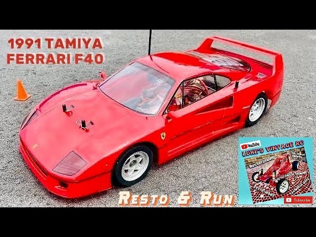 1991 TAMIYA FERRARI F40 RC CAR RESTO AND RUN REVIEW - YouTube