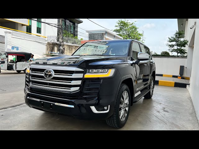 Toyota Land Cruiser ZX Model 2022 Black Color [ Interiors and