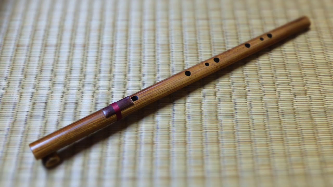 琉球笛】琉球音階の笛を燻製竹で制作 - YouTube
