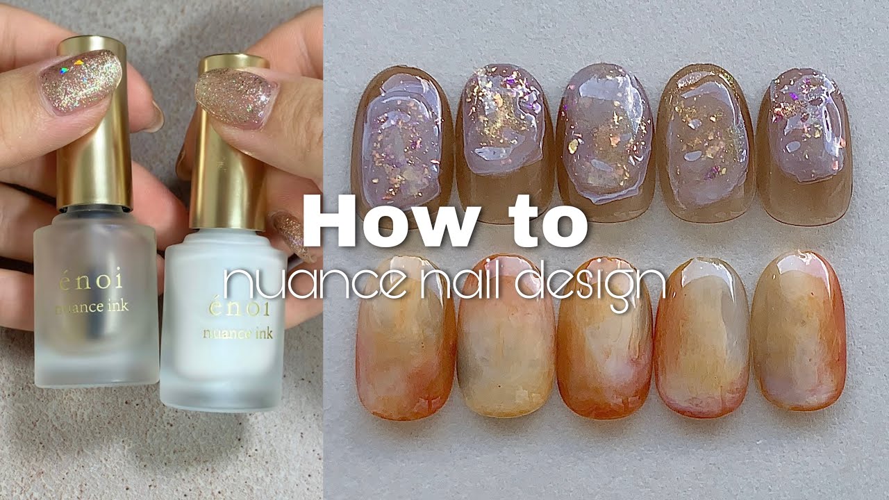 nuance nail.[enoi インクネイル][ジェルのみでつくる滲みアート]│How