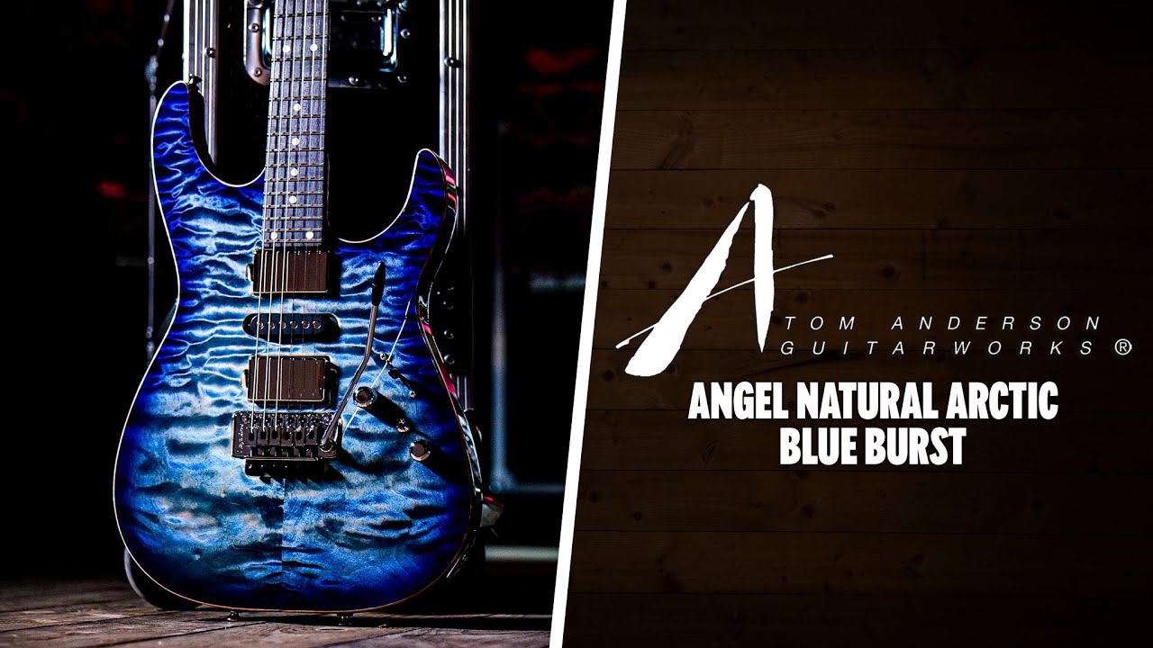Peach Picks | Tom Anderson Angel | Natural Arctic Blue Burst w
