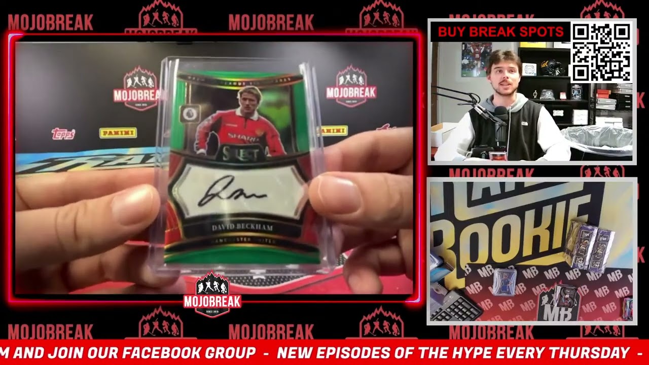BEND IT LIKE BECKHAM!!! - 2/2 David Beckham Green Prizm Auto From
