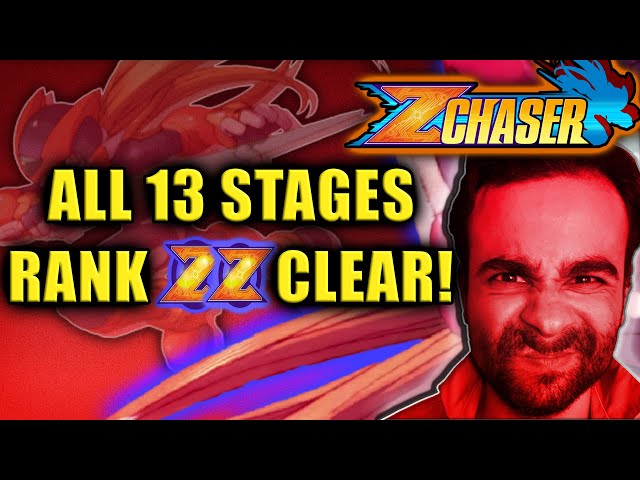 Z-Chaser | All 13 stages on ZZ-Rank! +Epic Ending/Credits | Mega