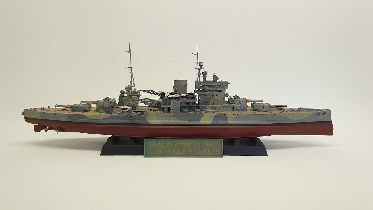 Building the 1/350 Battleship Queen Elizabeth for Drachinifel