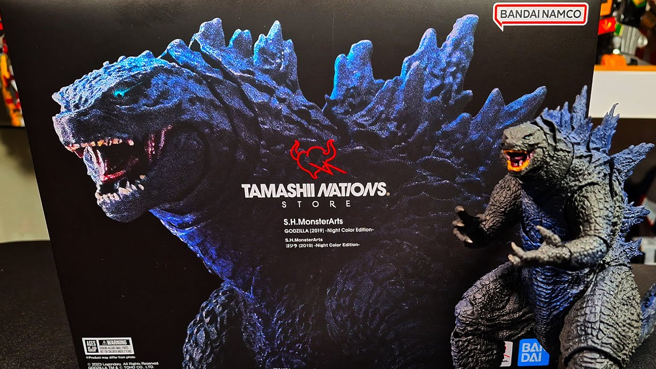 S.H. MONSTERARTS GODZILLA 2019 NIGHT COLOR EDITION TAMASHII