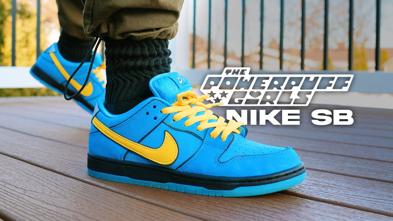 POWERPUFF GIRLS x Nike SB Dunk Low BUBBLES REVIEW & On Feet - YouTube