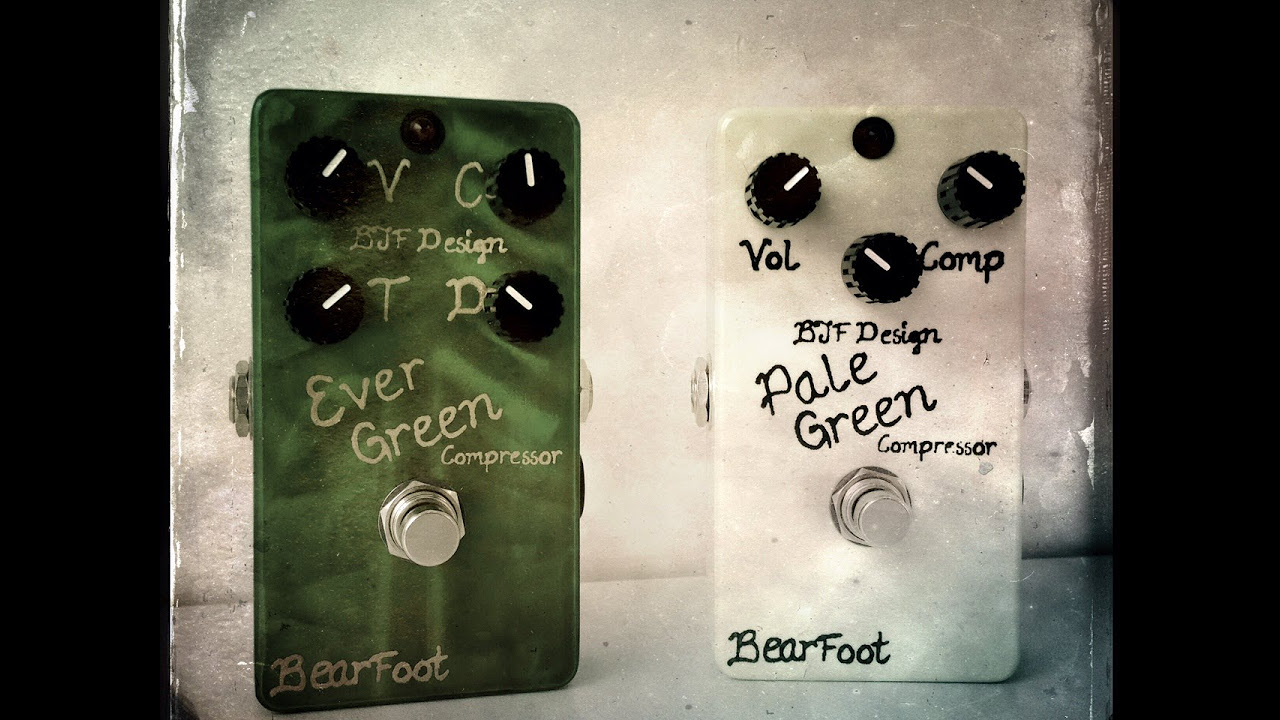 Bearfoot FX Pale Green and Ever Green Compressors, demo by Pete