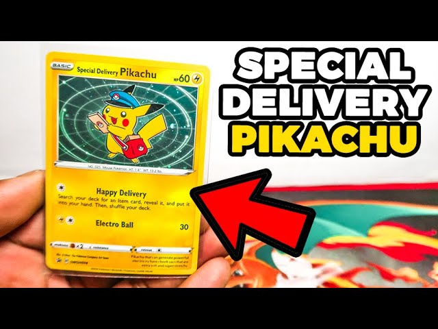 Special Delivery Pikachu Pokemon Promo Card - USA / Canada