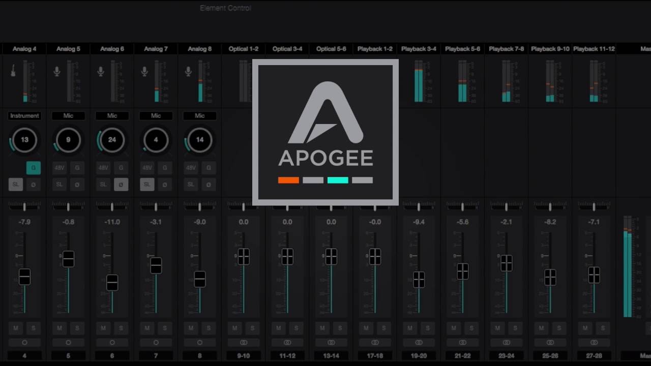 APOGEE Element シリーズ | ワイヤレスでコントロール可能な