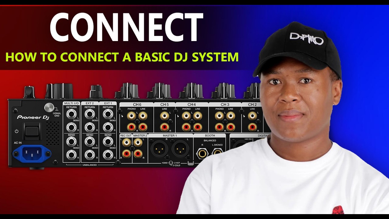 How to connect a basic DJ system - YouTube