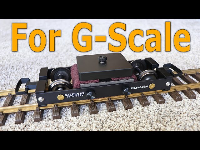 This Track Cleaning Car for G-Scale Model Railroads Has A