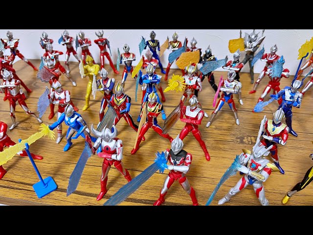 Grand gathering] Ultramen from the Cho-do series all fire off