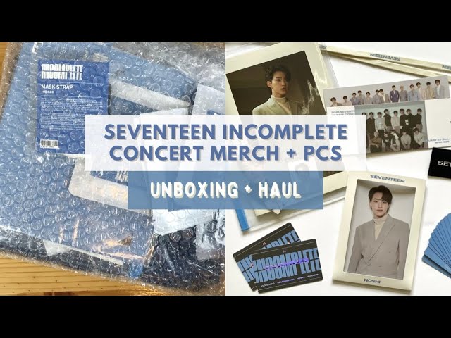 ✰ SEVENTEEN's 2021 incomplete concert merch ✰ unboxing & haul