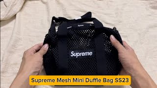 Supreme Mesh Mini Duffle Bag SS23 [review] - YouTube