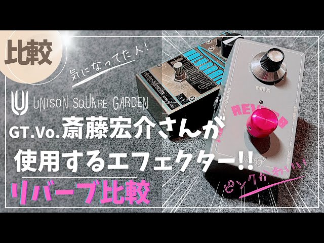 エフェクター比較】UNISON SQUARE GARDEN 斎藤宏介さんの愛用する