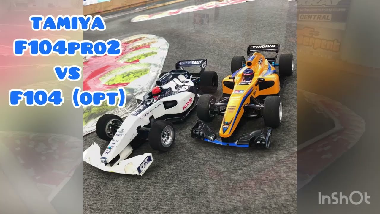 1/10 タミヤ F104PRO2 vs F104(OPT) - YouTube