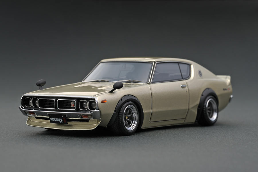 IG0351 1/43 Nissan Skyline 2000 GT-R (KPGC110) Gold | LINE UP