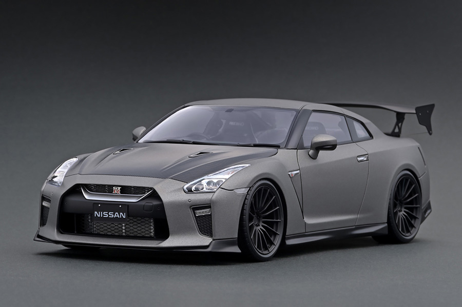 IG1757 1/18 NISSAN GT-R (R35) Premium Edition Matte Gray | LINE UP