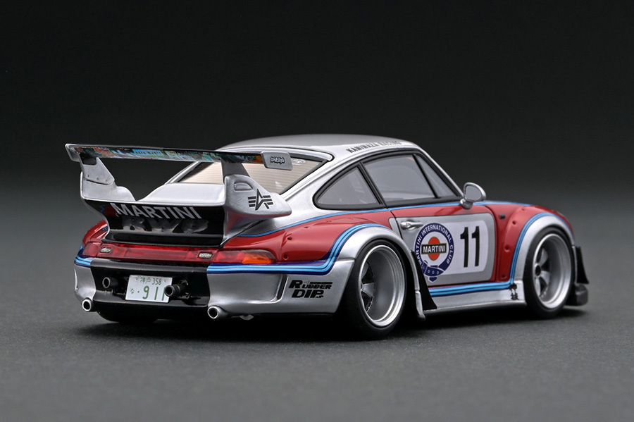IG2169 1/43 RWB 993 Silver/Red | LINE UP | [公式] ignition model
