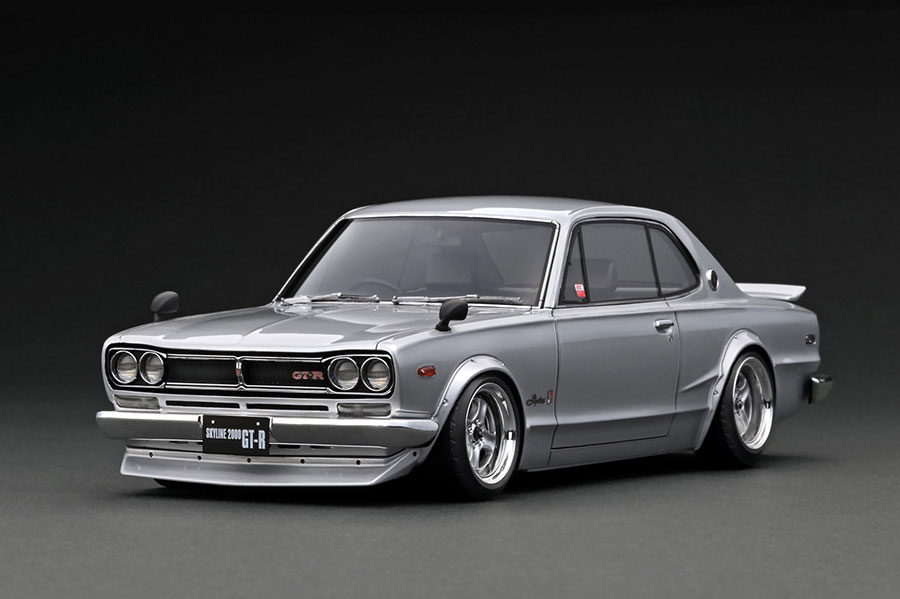 IG3236 1/18 Nissan Skyline 2000 GT-R (KPGC10) Silver | LINE UP