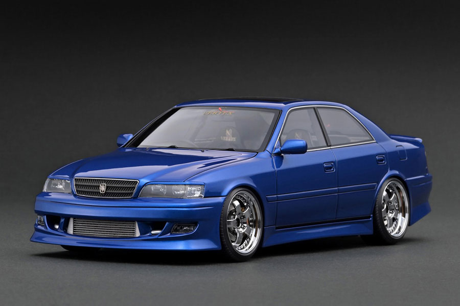 IG3319 1/18 VERTEX JZX100 Chaser Blue Metallic With Engine | LINE