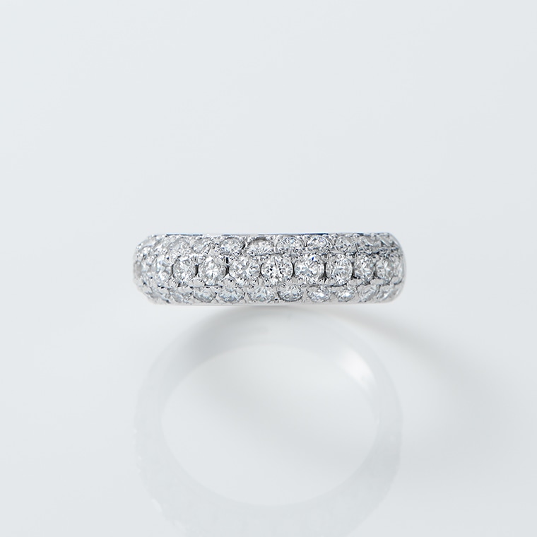 EP008-10]K18PGダイヤモンド/ピンキーリング(ピンクゴールド): Hyacca