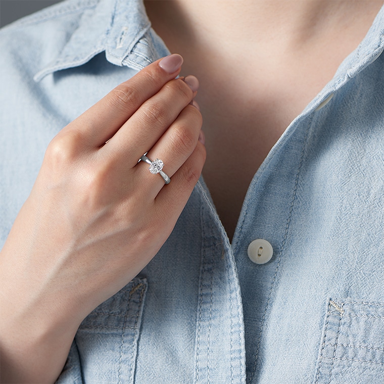 L001 ラボグロウンダイヤモンド/リング/1.00ct(プラチナ): SHINCA