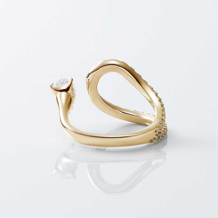 EI005]K18ダイヤモンド/インデックスリング(ゴールド): Hyacca | IMAYO