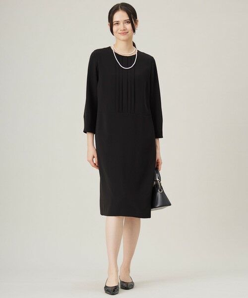 セットアップ対応・洗える】トリアセダブルクロス ワンピース （ロング