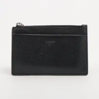 セリーヌ ジップ付きカードホルダー レザー フラグメントケース