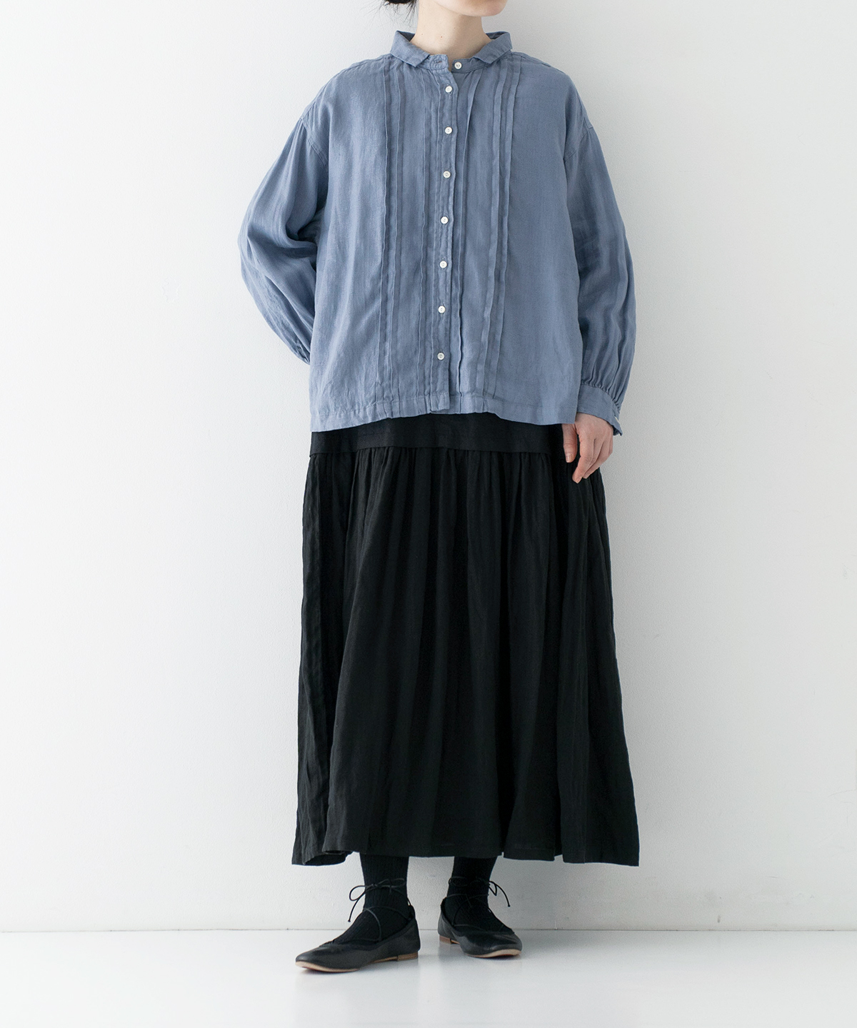 60/リネンオックスタックブラウス｜nest Robe / CONFECT ONLINE SHOP