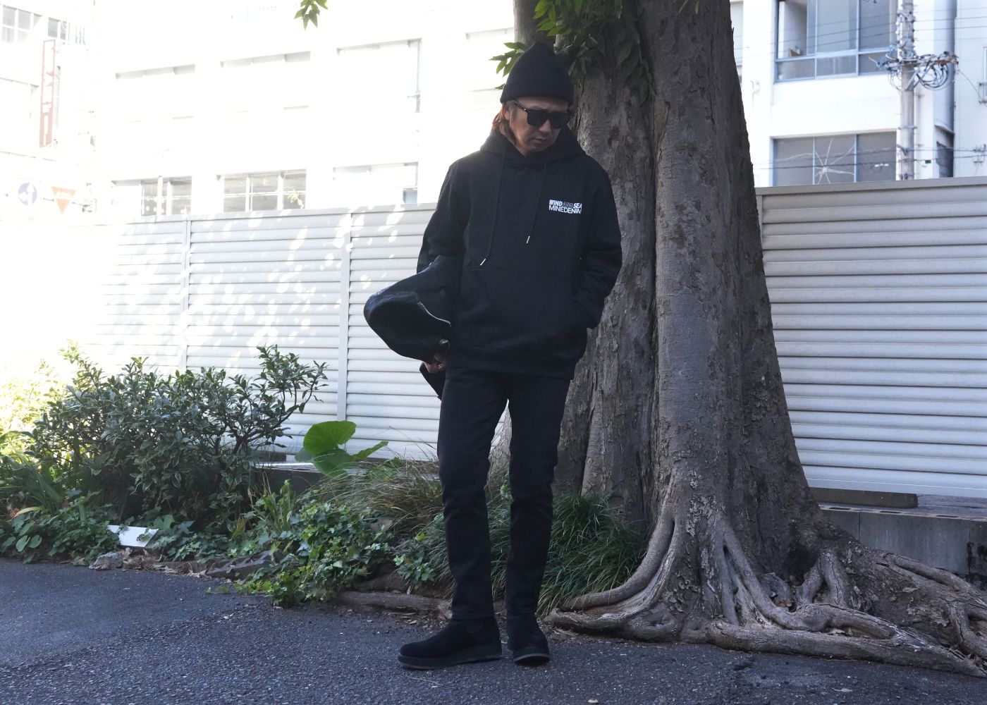 MINEDENIM - 2024AW OUTER 2 STYLE / Black Coating Denim Riders JKT