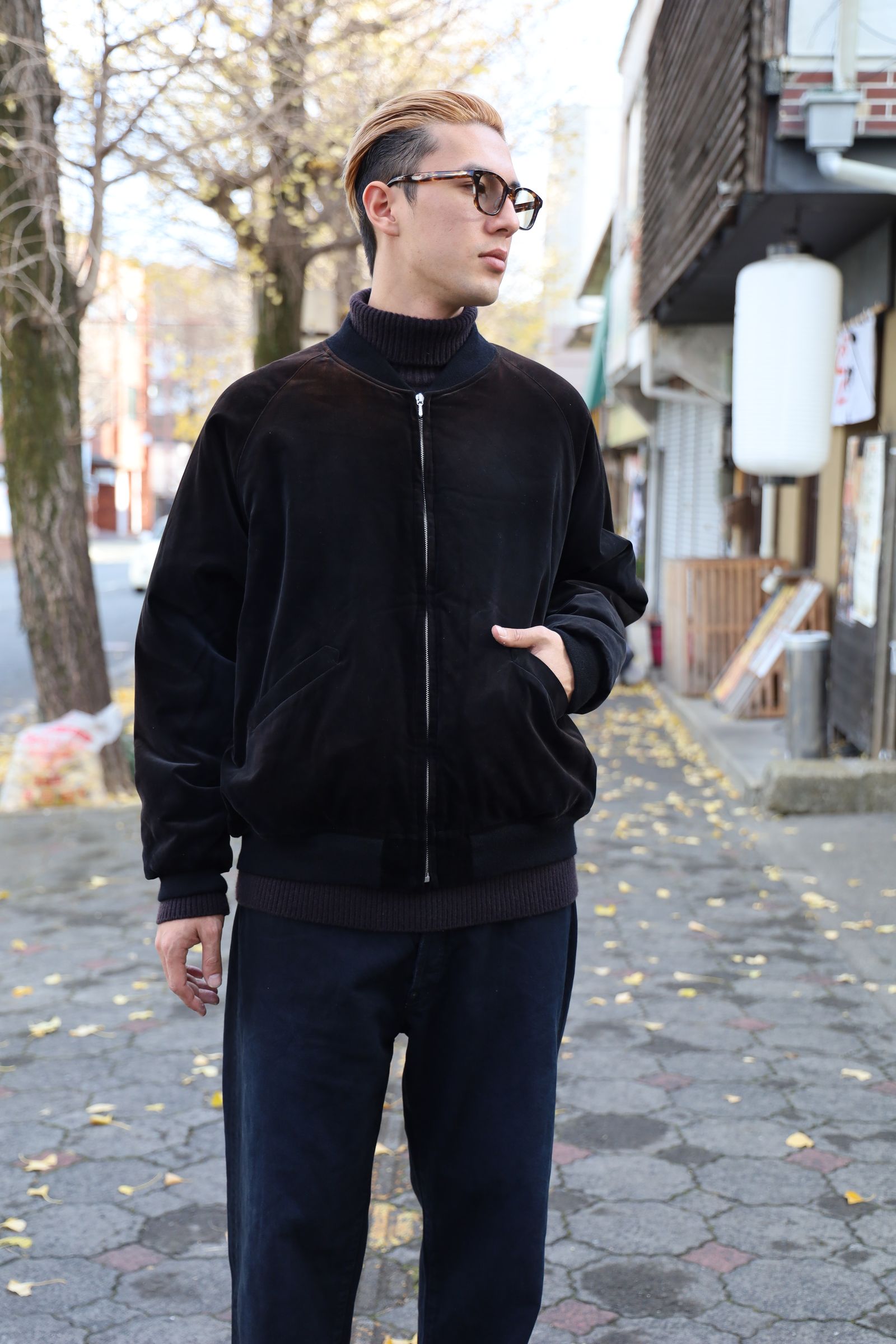 A.PRESSE Vintage US NAVY Souvenir Velour Jacket 再入荷しました