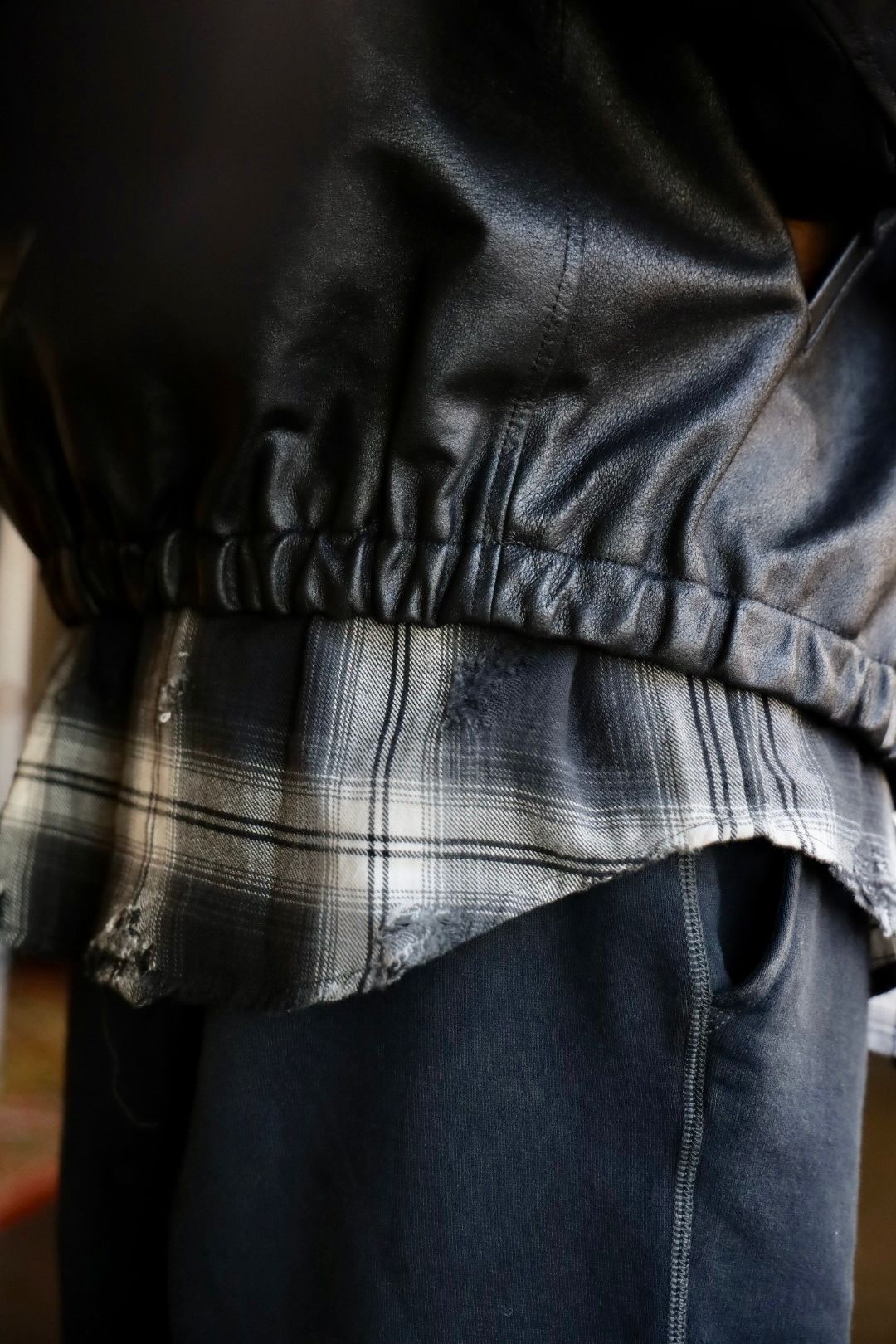 YOKE - ヨーク25SS LEATHER ZIP BLOUSON(YK25SS0903B)BLACK☆1月18日