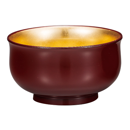 宴遊盃 桜蒔絵 黒内朱 漆器の井助