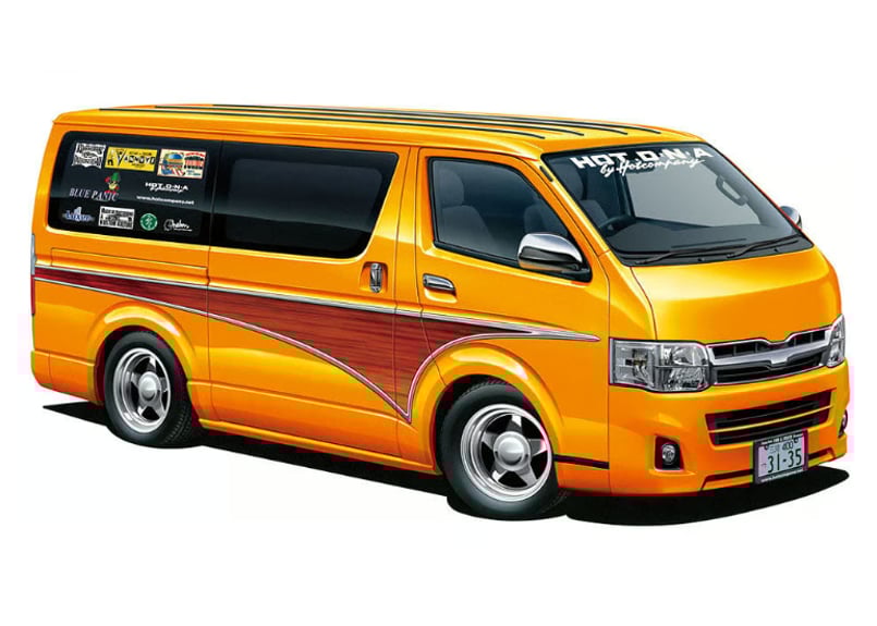 アオシマ 1/24 VIPアメリカン No.9 ホットカンパニー 200系 ハイエース