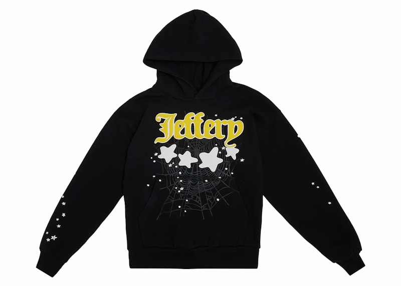 Sp5der Jeffery Hoodie Black - SS24 - US