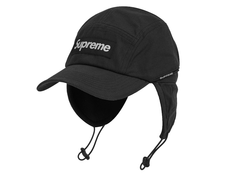 Supreme Packable Earflap Camp Cap Black - FW22 - US